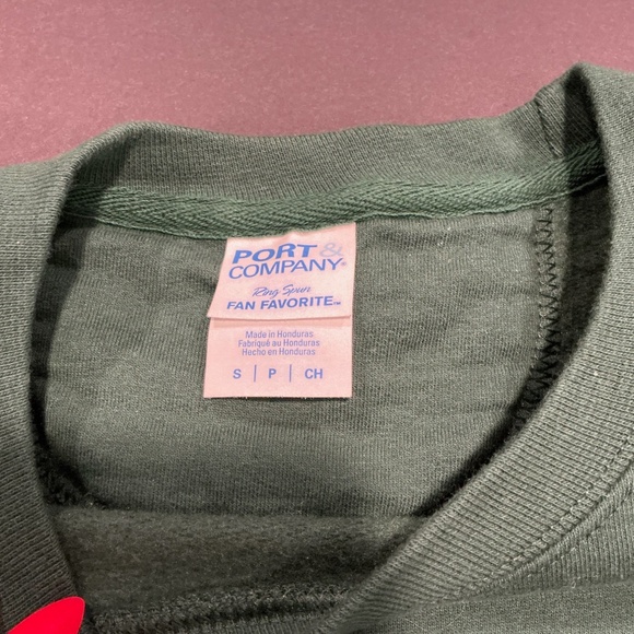 Café Du Monde New Orleans Green Crewneck Sweatshirt Port & Company Size Small - Picture 5 of 7